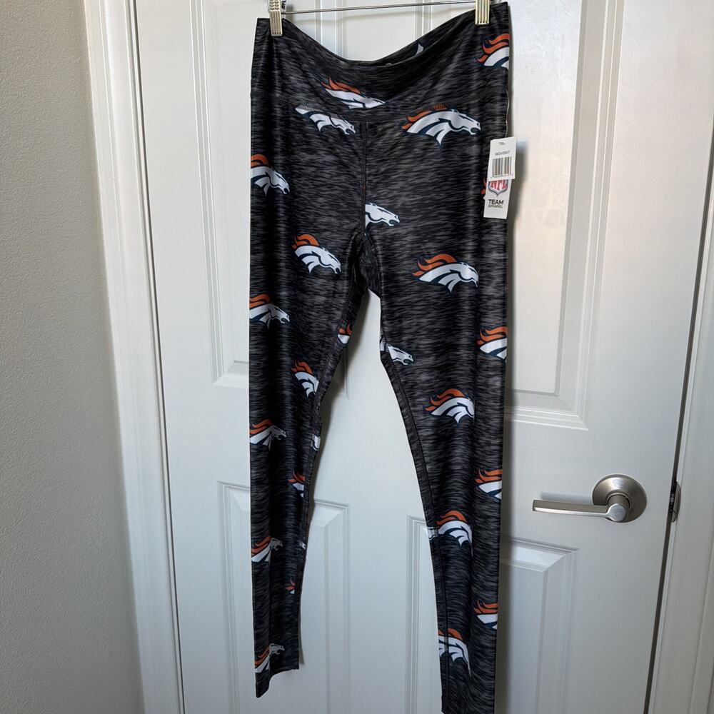New Denver Broncos Women's Leggings/Tights Go Broncos/NFL/Game Day/Exercise Sz M